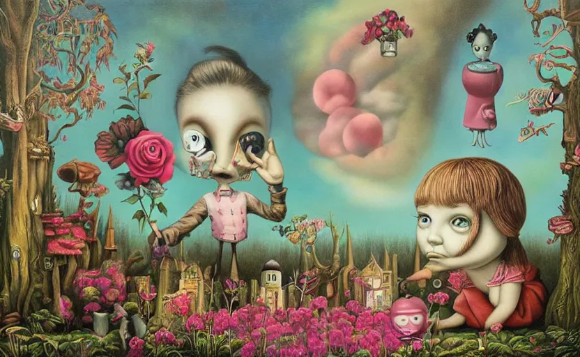 Image similar to a journey into my imagination, painting by mark ryden