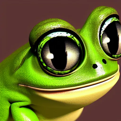 Image similar to cute pepe anthro green frog, cinematic key light ultra realistic, photorealistic, dramatic volumetric lighting award winning 8 k ray tracing