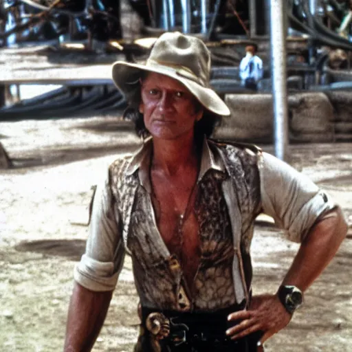 Prompt: crocodile dundee working on bioinformatics pipelines