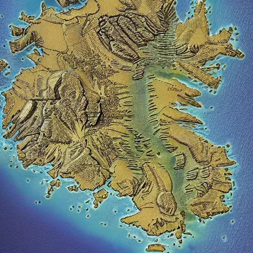 Image similar to a cross - section relief map of westeros