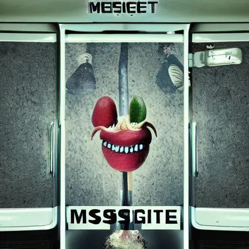 Image similar to infectee mashroom cover style, with three's screaming, 8 k, deep picture,