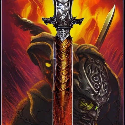 Prompt: the sword of ancient rage