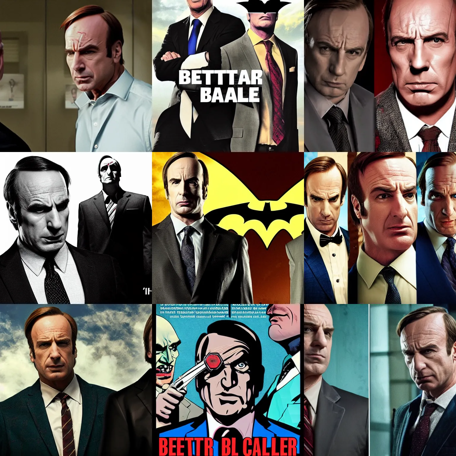 Prompt: better call saul two face batman
