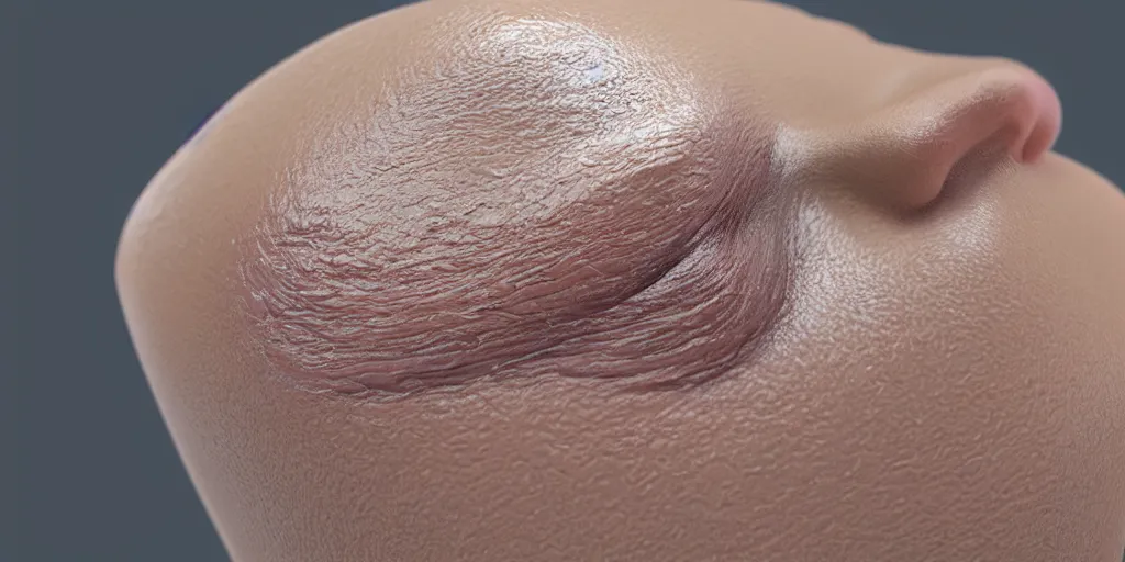 Image similar to human skin texture, texture map, 3D, octane render, unreal engine, HD, phot, realistic, photo realistic, hyper realistic, hyper realism