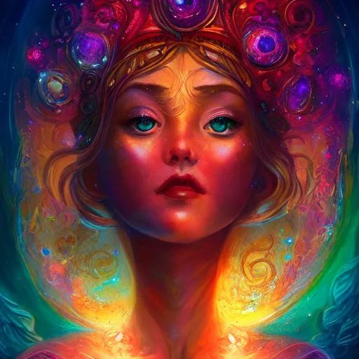 Prompt: Goddess of galaxies, ambient lighting, 4k, josephine wall, lois van baarle, ilya kuvshinov, rossdraws, artstation