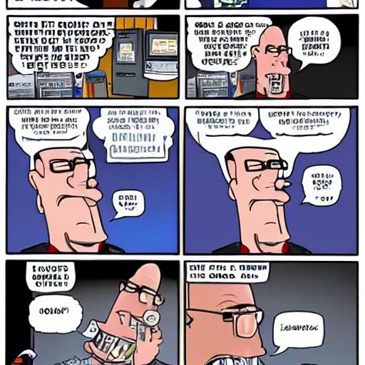 Image similar to Ben Garrison comic of Scott Adams enjoying a nice vaccine