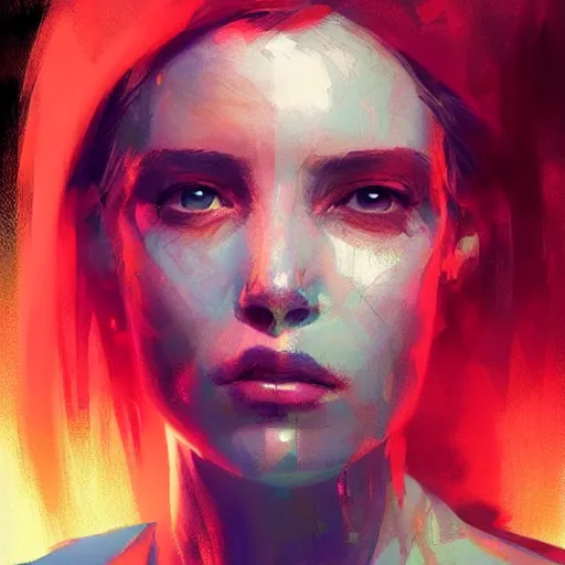 Image similar to portrait of a beautiful alyx vance, volume lighting, concept art, by greg rutkowski!!, colorful, xray melting colors!!