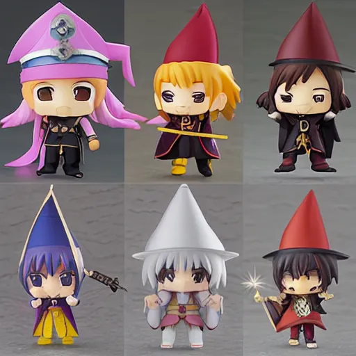 Image similar to wizard in the style of nendoroid and chibi