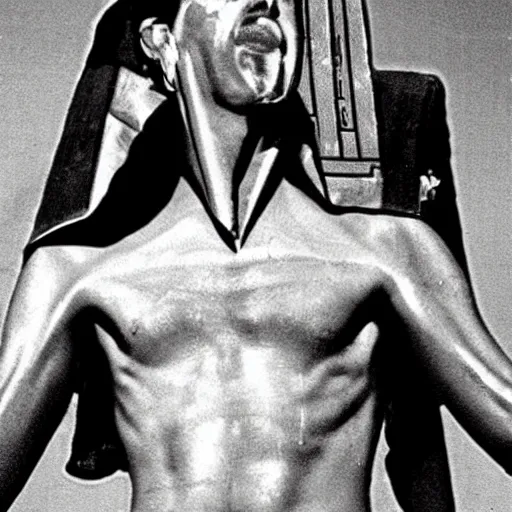 Prompt: An egyptian pharaoh as The American Psycho