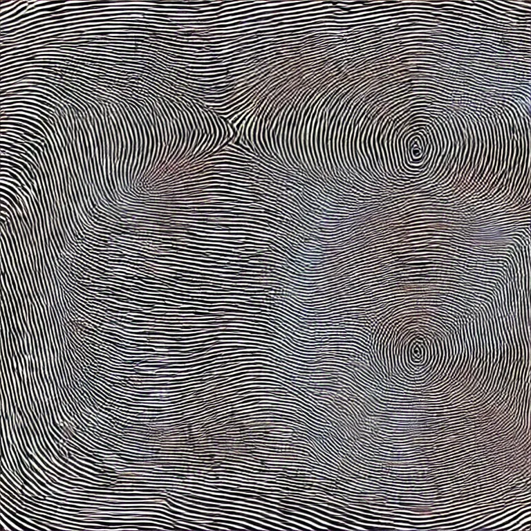 Image similar to a face within illusory motion dazzle camouflage perlin noise optical illusion