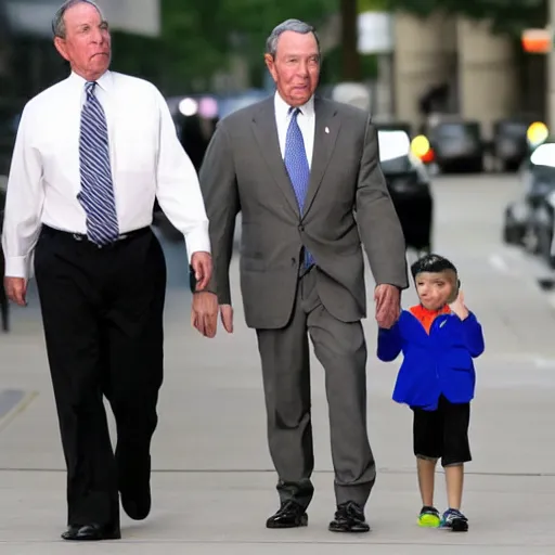 Prompt: mini mike bloomberg