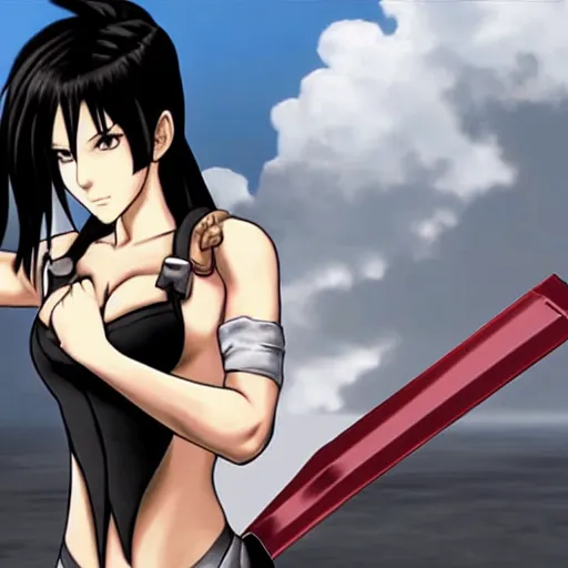 Image similar to tifa lockhart in jojos bizarre adventure