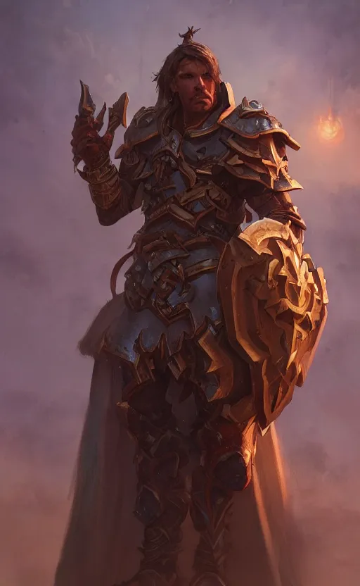 Prompt: male paladin, chainmale, poor, ruins landscape, d & d, fantasy, intricate, highly detailed, digital painting, artstation, octane render, concept art, matte, sharp focus, illustration, hearthstone, art by artgerm and greg rutkowski and alphonse mucha