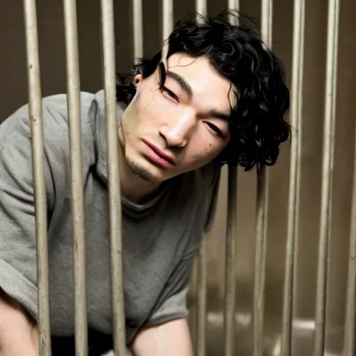 Prompt: Ezra miller in jail