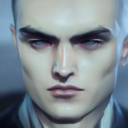 Prompt: a beautiful 3D model of kaz brekker from six of crows book, oil painting, Greg Rutkowski, Charlie Bowater, Yuumei, Yanjun Cheng, unreal 5, DAZ, hyperrealistic, octane render, RPG portrait, dynamic lighting, fantasy art, beautiful face