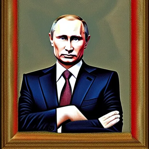 Image similar to portrait of Vladimir Putin in the image of a devil detailed