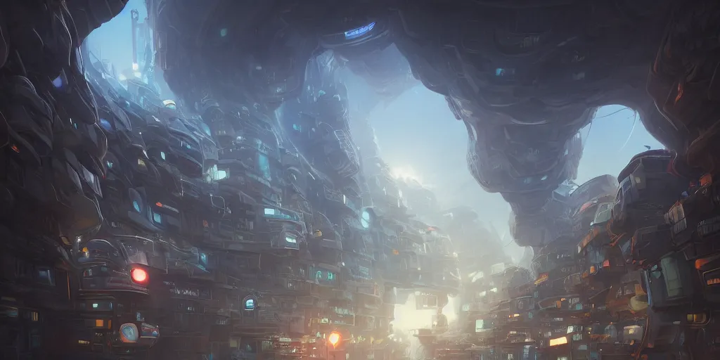 Prompt: beautiful digital illustration of a curvilinear futuristic city by Andreas Rocha, curvilinear architecture, fluffy pastel clouds, cinematic, architecture, concept art, deviantArt, artsation, artstation HQ, HD, 16k resolution, smooth, sharp detail, amazing depth, octane, finalRender, Unreal Engine