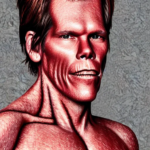 Prompt: ultra detailed kevin bacon shaped exactly like a bacon rendered by octane digital painting inspired by arcimboldo