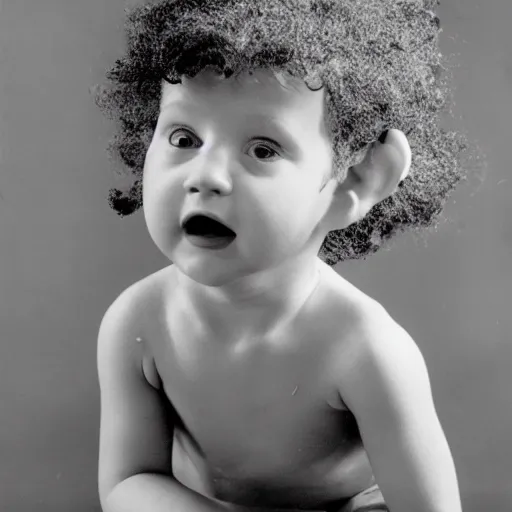 Image similar to the eraserhead baby as a full grown adult