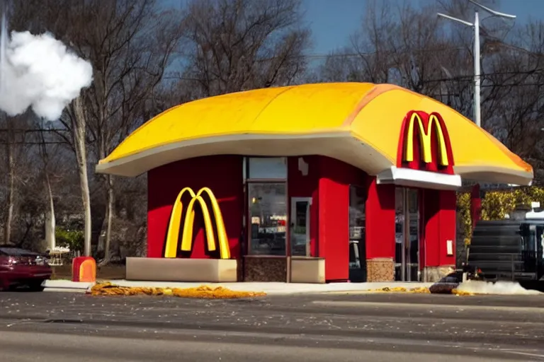 Image similar to mcdonalds hamburger blows up