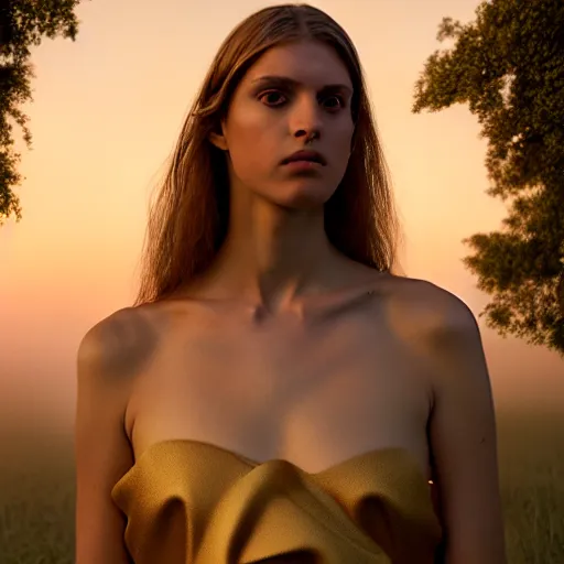 Image similar to photographic portrait of a stunningly beautiful hermetic order of the golden dawn female in soft dreamy light at sunset, contemporary fashion shoot, by edward robert hughes, annie leibovitz and steve mccurry, david lazar, jimmy nelsson, breathtaking, 8 k resolution, extremely detailed, beautiful, establishing shot, artistic, hyperrealistic, beautiful face, octane render