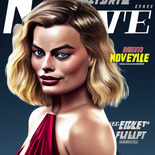 Prompt: Margot Robbie GTA 5 cover art