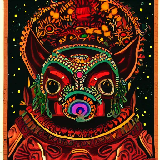 Image similar to portrait of xolotl