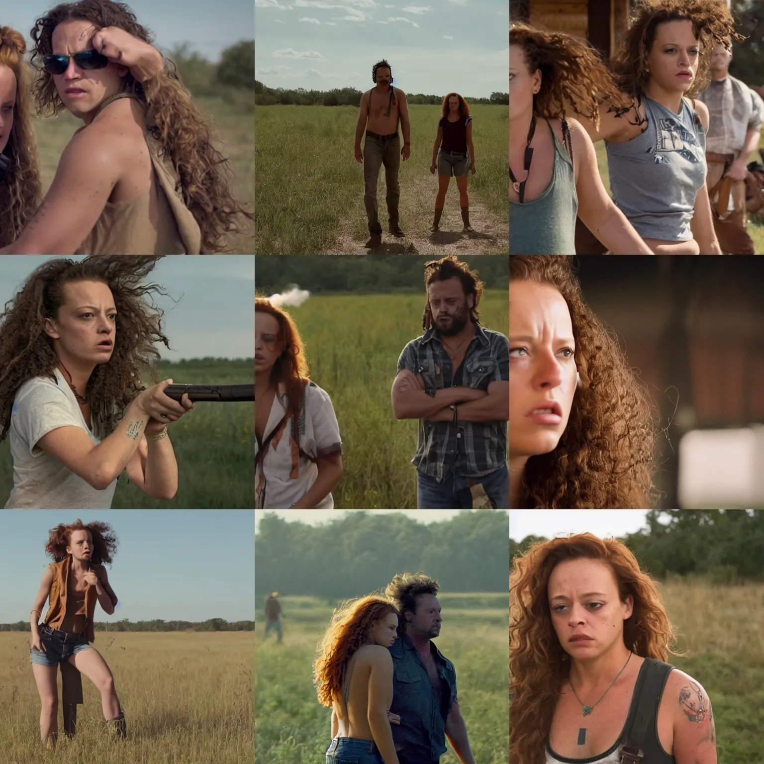 Prompt: a film still from american honey ( 2 0 1 6 )