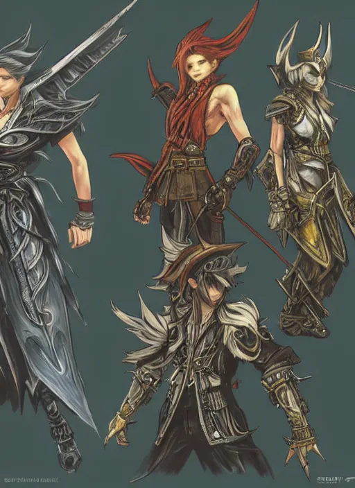 Prompt: very detailed concept art of final fantasy, detailed, sharp