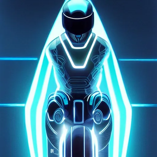 Image similar to tron legacy lightcycle, intricate, highly detailed, photorealistic, digital painting, artstation, realistic, illustration, smooth, sharp focus, art by scott davidson, albert aublet, krenz cushart, artem demura, mucha