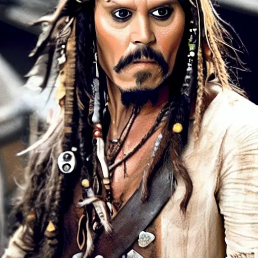 Image similar to Jim Carrey as Jack Sparrow,