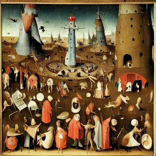 Image similar to wheres waldo by Hieronymus Bosch