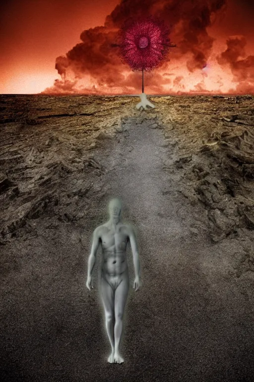 Image similar to The end of existence as observed by the last human on earth, digital image