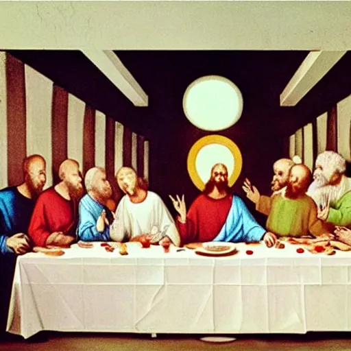 Prompt: colonel sanders at the last supper, photorealistic, 8k