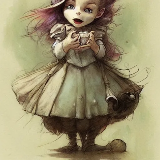 Prompt: ( ( ( ( ( alice in wonderland disney. muted colors. ) ) ) ) ) by jean - baptiste monge!!!!!!!!!!!!!!!!!!!!!!!!!!!