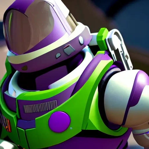 Image similar to Buzz Lightyear in Call of Duty, highly detailed, high quality, HD, 4k, 8k, Canon 300mm, professional photographer, 40mp, lifelike, top-rated, award winning, realistic, sharp, no blur, edited, corrected, trending