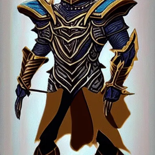 Prompt: animated armor that looks like karn the great creator, style of magic the gathering, dungeons and dragons, fantasy, intimidating