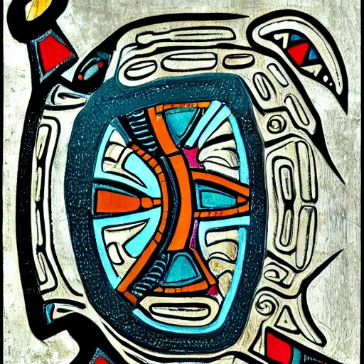 Prompt: turtle. pacific northwest coast, haida gwaii, formline, native art, tribal art, haida, clean, haida
