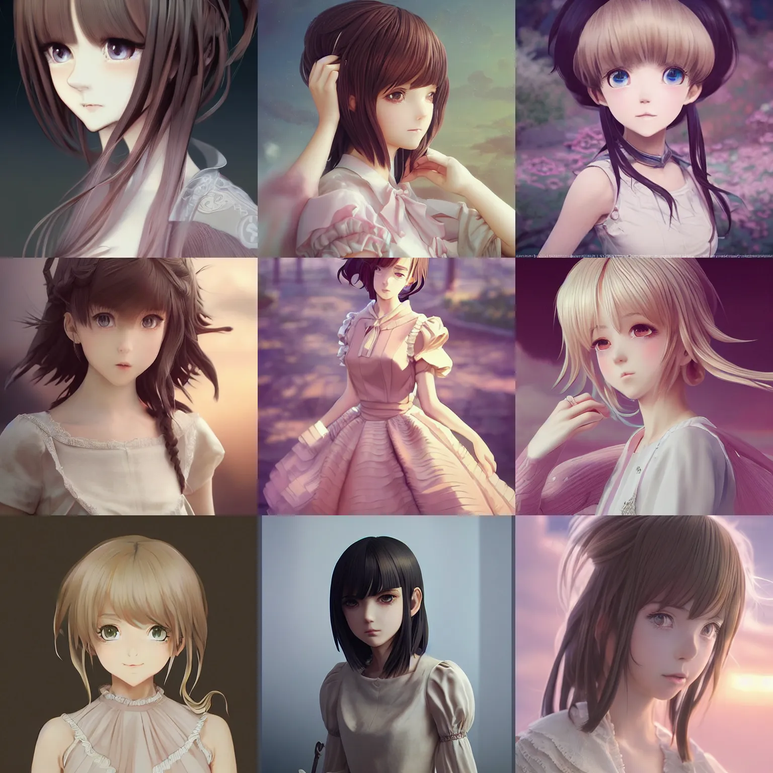 Prompt: instagram photo. insanely detailed. by wlop, ilya kuvshinov, krenz cushart, greg rutkowski, pixiv. zbrush sculpt, octane, maya, houdini, vfx. a gorgeous young anime cg gentle girlish feminine sissy boy with long hairstyle in princess dress, in luxury advertisement. cinematic dramatic atmosphere, sharp focus, volumetric lighting