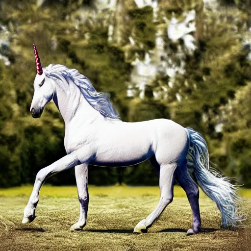 Prompt: horse unicorn hybrid.