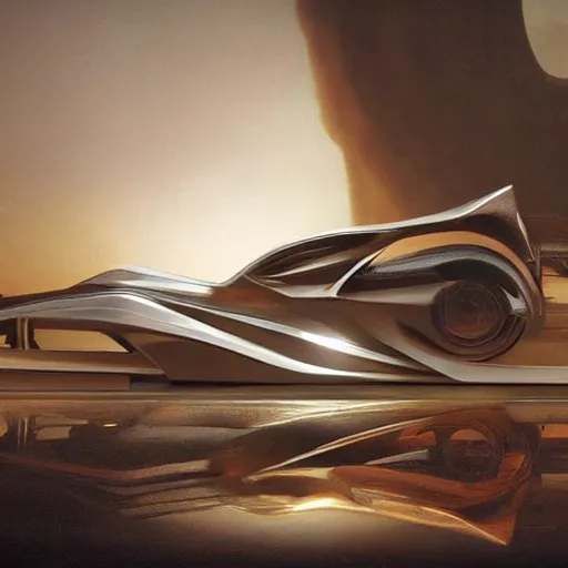 Prompt: sci-fi organic zaha hadid car 30% size and wall structure in the coronation of napoleon painting by Jacques-Louis David and in the blade runner 2049 film search pinterest keyshot product render 4k in dark plastic