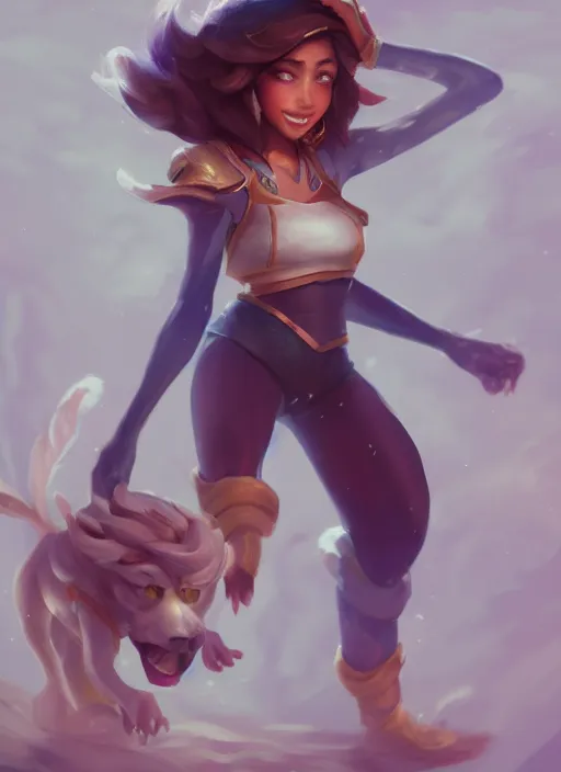 Image similar to taliyah, from league of legends, au naturel, pawg, dogal cıplak, hyper detailed, digital art, trending in artstation, cinematic lighting, studio quality smooth render, unreal engine 5 rendered, octane rendered, art style by kristen liu - wong and natalie krim andlera balashova and wlop and krenz cushart