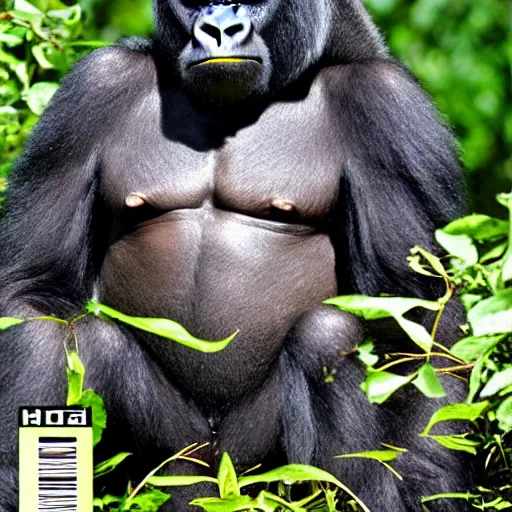 Prompt: gorillas gone wild dvd cover