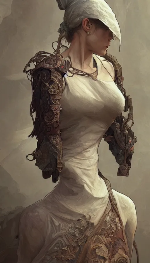 Prompt: peasent, sweaty, simple clothes, insane, intricate, highly detailed, digital painting, artstation, concept art, smooth, sharp focus, illustration, Unreal Engine 5, 8K, art by artgerm and greg rutkowski and alphonse mucha