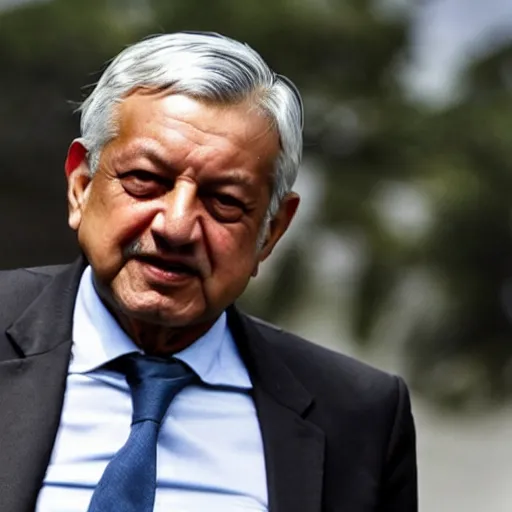 Prompt: “Andres Manuel López Obrador as Zombie”