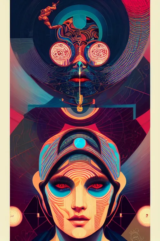 Image similar to portrait of godel's consistency of the axiom of choice, by tristan eaton, victo ngai, peter mohrbacher, artgerm,