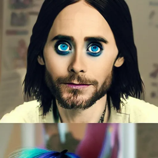 Prompt: jared leto as a my little pony character