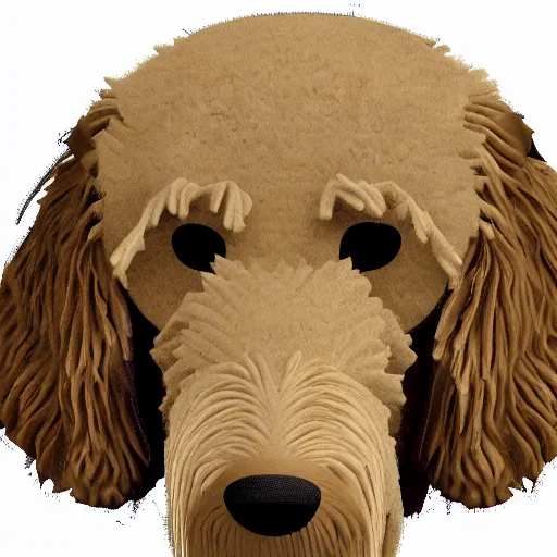 Image similar to CAD Model of a Goldendoodle