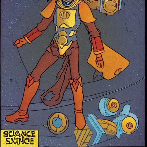 Prompt: space warrior incal from steampunk science fiction