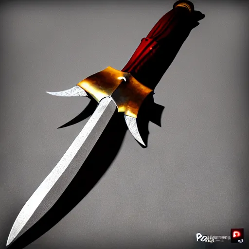 Image similar to Polearm, pike, 3D render, fantasy weapon